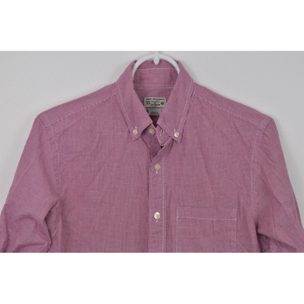 J CREW XS Plaid Cotton Long Sleeve Shirt Plaid